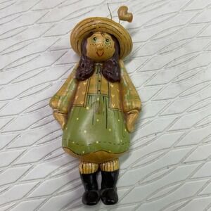 1984 ORIGINAL Christina‎ Mae Risley Resin Figurine Ornament Country Gallery 4"
